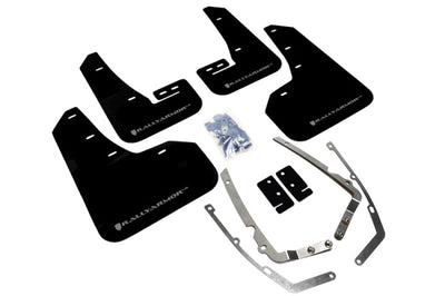 Rally Armor 15-21 VW Golf/GTI/TSI Black UR Mud Flap w/ Silver Logo - Body & Protection