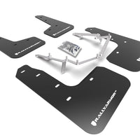 Rally Armor 17-21 Honda Civic EX / EX-L / LX (Hatchback) Black UR Mud Flap White Logo - Body & Protection