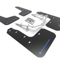 Rally Armor 17-21 Honda Civic EX / EX-L / LX (Hatchback) Black UR Mud Flap Blue Logo - Body & Protection