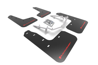 Rally Armor 17-21 Honda Civic EX / EX-L / LX (Hatchback) Black UR Mud Flap Red Logo - Body & Protection