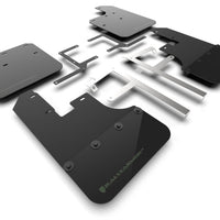 Rally Armor 19-22 Jeep Gladiator Black Mud Flap w/ Army Green Logo - Body & Protection