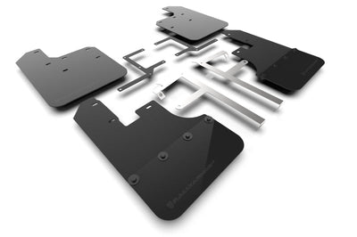 Rally Armor 19-22 Jeep Gladiator Black Mud Flap w/ Metallic Logo - Body & Protection