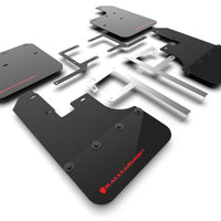 Rally Armor 19-22 Jeep Gladiator Black Mud Flap w/ Red Logo - Body & Protection