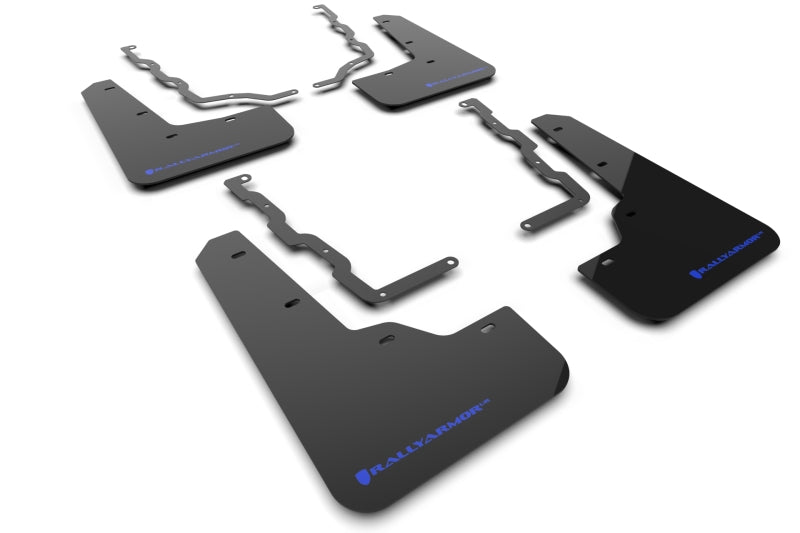 Rally Armor 20-22 Ford Puma ST Black Mud Flap w/ Blue Logo - Body & Protection