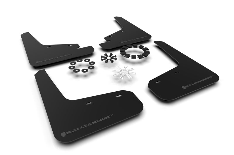 Rally Armor 20-22 Tesla Model Y Black UR Mud Flap w/ Dark Grey Logo - Body & Protection