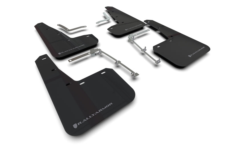 Rally Armor 20-22 Toyota GR Yaris Hatchback Black Mud Flap w/ Grey Logo - Body & Protection