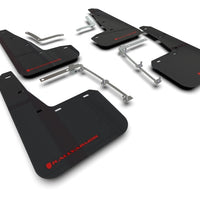 Rally Armor 20-22 Toyota GR Yaris Hatchback Black Mud Flap w/ Red Logo - Body & Protection