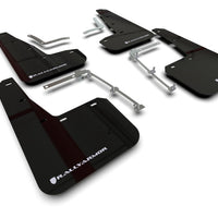 Rally Armor 20-22 Toyota GR Yaris Hatchback Black Mud Flap w/ White Logo - Body & Protection