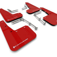 Rally Armor 20-22 Toyota GR Yaris Hatchback Red Mud Flap w/ White Logo - Body & Protection