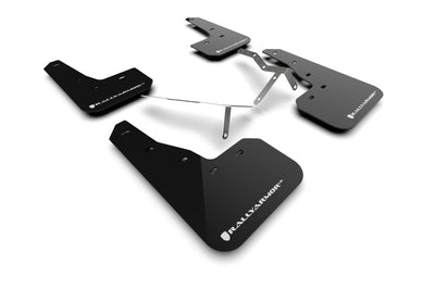 Rally Armor 2022 Honda Civic (Incl. Si/Sport/Touring) Black UR Mud Flap w/ White Logo - Body & Protection