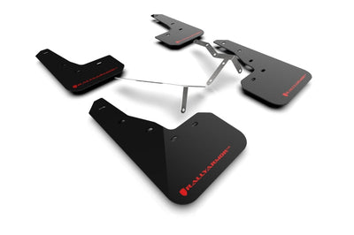 Rally Armor 2022 Honda Civic (Incl. Si/Sport/Touring) Black UR Mud Flap w/ Red Logo - Body & Protection