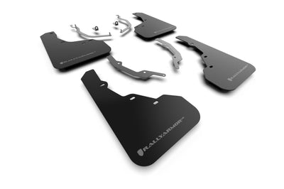 Rally Armor 2022 Hyundai Santa Cruz Black Mud Flap w/ Grey Logo - Body & Protection