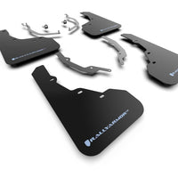 Rally Armor 2022 Hyundai Santa Cruz Black Mud Flap w/ Light Blue Logo - Body & Protection