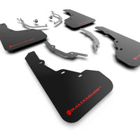 Rally Armor 2022 Hyundai Santa Cruz Black UR Mud Flap w/ Red Logo - Body & Protection