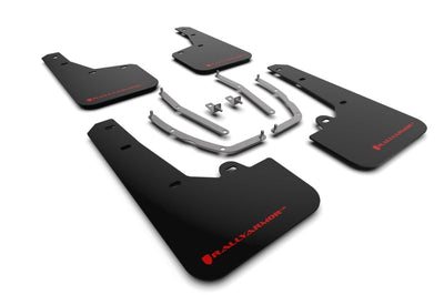 Rally Armor 2022 Hyundai Tucson Black UR Mud Flap w/ Red Logo - Body & Protection