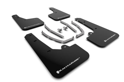 Rally Armor 2022 Hyundai Tucson Black UR Mud Flap w/ White Logo - Body & Protection