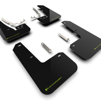 Rally Armor 2022 MK8 Volkswagen Golf GTI/R Black UR Mud Flap w/ Green Logo - Body & Protection