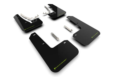 Rally Armor 2022 MK8 Volkswagen Golf GTI/R Black UR Mud Flap w/ Green Logo - Body & Protection