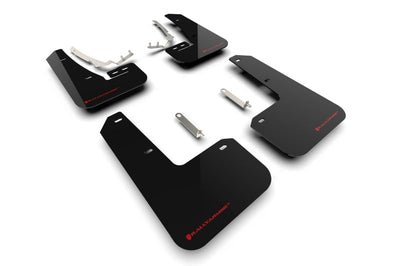 Rally Armor 2022 MK8 Volkswagen Golf GTI/R Black UR Mud Flap w/ Red Logo - Body & Protection