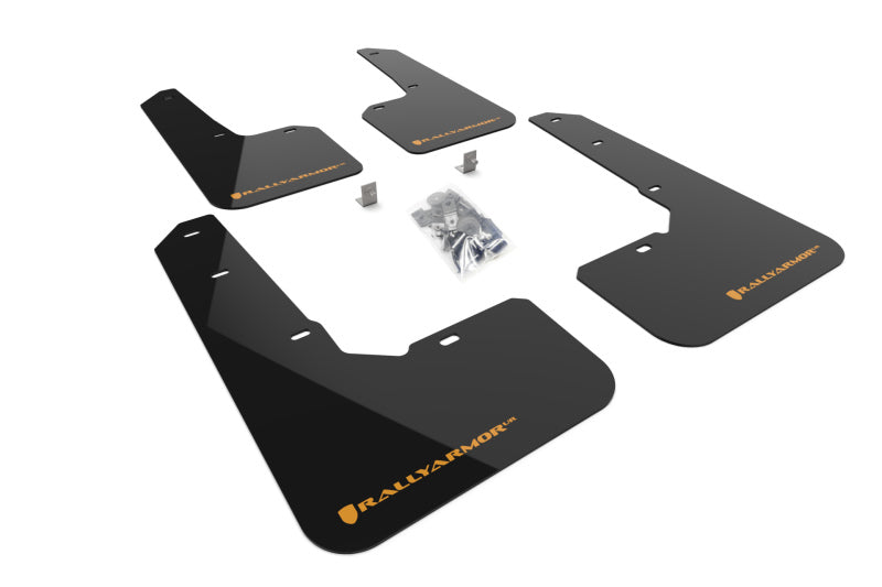Rally Armor 2022 Subaru Outback Wilderness Black Mud Flap Wild Orange Logo - Body & Protection