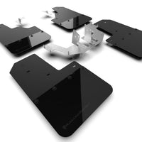 Rally Armor 21-22 Ford Bronco (Plstc Bmpr - NO Rptr/Sprt - RR/RB) Blk Mud Flap w/Met. Logo - Body & Protection