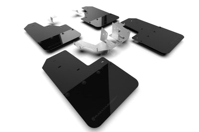 Rally Armor 21-22 Ford Bronco (Plstc Bmpr - NO Rptr/Sprt - RR/RB) Blk Mud Flap w/Met. Logo - Body & Protection