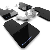 Rally Armor 21-22 Ford Bronco (Plstc Bmpr - NO Rptr/Sprt - RR/RB) Blk Mud Flap w/Area Blue Logo - Body & Protection