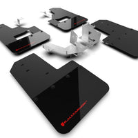 Rally Armor 21-22 Ford Bronco (Plstc Bmpr + RB - NO Rptr/Sprt) Blk Mud Flap w/Red Logo - Body & Protection