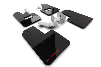 Rally Armor 21-22 Ford Bronco (Plstc Bmpr + RB - NO Rptr/Sprt) Blk Mud Flap w/Red Logo - Body & Protection