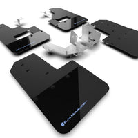 Rally Armor 21-22 Ford Bronco (Plstc Bmpr + RB - NO Rptr/Sprt) Blk Mud Flap w/Area Blue Logo - Body & Protection