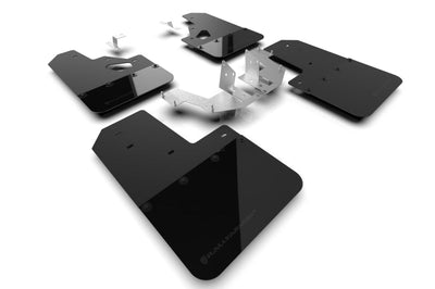 Rally Armor 21-22 Ford Bronco (Plstc Bmpr + RR - NO Rptr/Sprt) Blk Mud Flap w/Met. Logo - Body & Protection