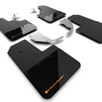 Rally Armor 21-22 Ford Bronco (Steel Bmpr - NO Rptr/Sprt - RR/RB) Blk Mud Flap w/Cy Orange Logo - Body & Protection