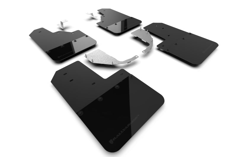 Rally Armor 21-22 Ford Bronco (Steel Bmpr - NO Rptr/Sprt - RR/RB) Blk Mud Flap w/Met. Logo - Body & Protection