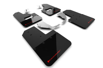 Rally Armor 21-22 Ford Bronco (Steel Bmpr + RB - NO Rptr/Sprt) Blk Mud Flap w/Red Logo - Body & Protection