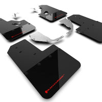 Rally Armor 21-22 Ford Bronco (Steel Bmpr + RR - NO Rptr/Sprt) Blk Mud Flap w/Red Logo - Body & Protection