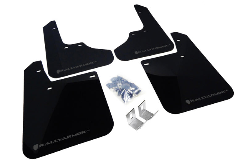 Rally Armor 93-01 Subaru Impreza RS Black UR Mud Flap w/ Grey Logo - Body & Protection