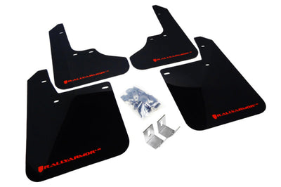 Rally Armor 93-01 Subaru Impreza RS Black UR Mud Flap w/ Red Logo - Body & Protection