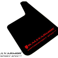 Rally Armor Universal Fit (No Hardware) Motorsport Spec Black UR Mud Flap Red Logo - Body & Protection