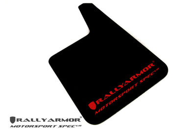 Rally Armor Universal Fit (No Hardware) Motorsport Spec Black UR Mud Flap Red Logo - Body & Protection