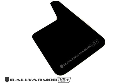 Rally Armor Universal Fit (No Hardware) UR Plus Black Mud Flap w/ Grey Logo - Body & Protection