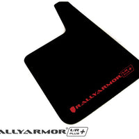 Rally Armor Universal Fit (No Hardware) UR Plus Black Mud Flap w/ Red Logo - Body & Protection