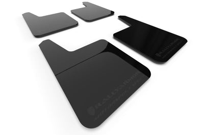 Rally Armor Universal Motorsport Spec Black UR Mud Flap Metallic Logo - Body & Protection