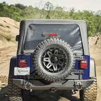 Rampage 04-06 Jeep Wrangler(TJ) Unlimited OEM Replacement Soft Upper Doors - Black Denim - Interior Accessories