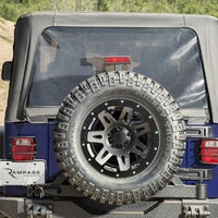 Rampage 04-06 Jeep Wrangler(TJ) Unlimited OEM Replacement Soft Upper Doors - Black Denim - Interior Accessories