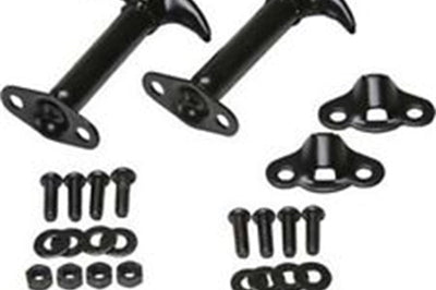 Rampage 1945-1949 Jeep CJ2A Hood Catch Kit - Black - Exterior Styling