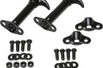 Rampage 1945-1949 Jeep CJ2A Hood Catch Kit - Black - Exterior Styling