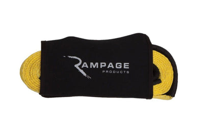 Rampage 1955-2019 Universal Recovery Trail Strap 4ftX 8ft - Yellow - Winches & Hitches