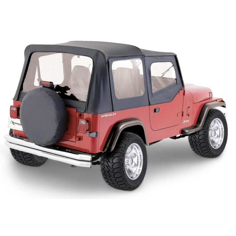 Rampage 1976-1983 Jeep CJ5 Complete Top - Black Denim - Roofs & Roof Accessories