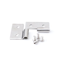 Rampage 1976-1983 Jeep CJ5 Lower Door Hinges - Stainless - Exterior Styling