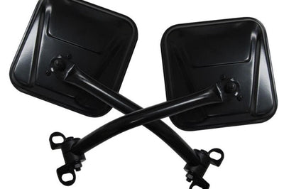 Rampage 1976-1983 Jeep CJ5 Mirror Kit - Black - Exterior Styling
